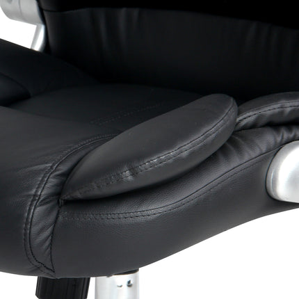 Artiss 8 Point Massage Office Chair PU Leather Black.