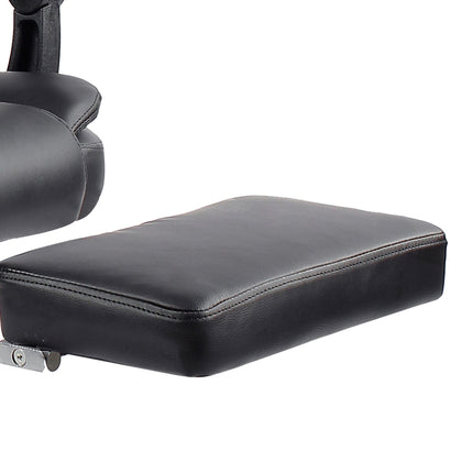 Artiss 8 Point Massage Office Chair PU Leather Footrest Black.