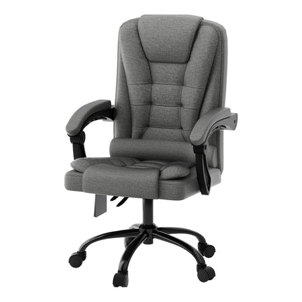 Artiss 2 Point Massage Office Chair Fabric Black.