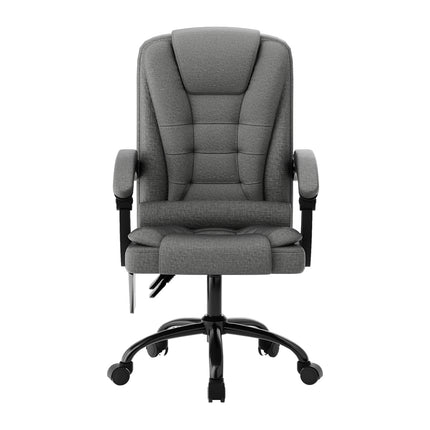 Artiss 2 Point Massage Office Chair Fabric Black.