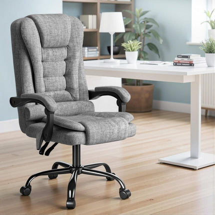 Artiss Executive Office Chair 4-Point Massage Adjustable Ergonomic Recline Back.