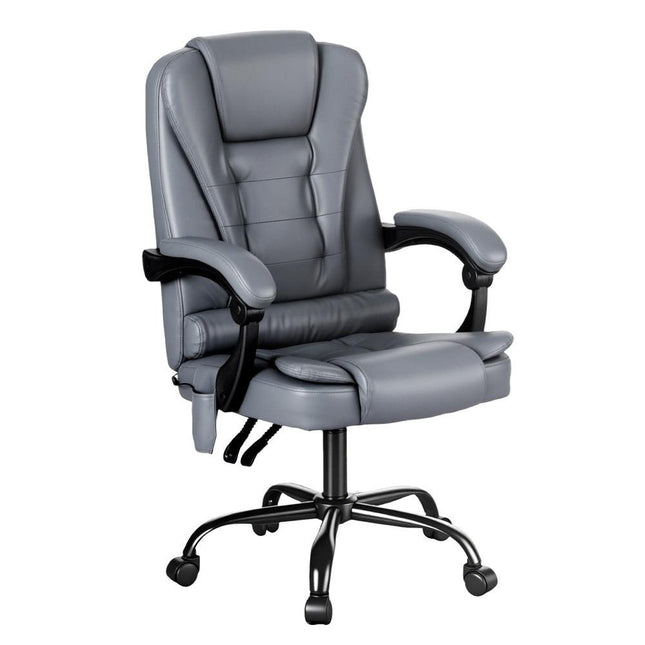 Artiss Executive Office Chair 4-Point Massage Adjustable Ergonomic Recline PU.