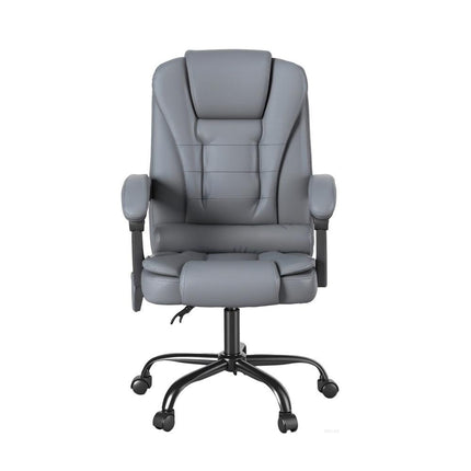 Artiss Executive Office Chair 4-Point Massage Adjustable Ergonomic Recline PU.