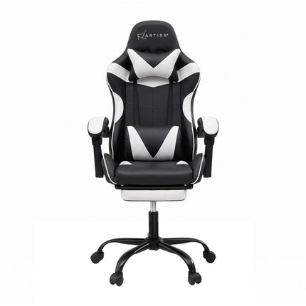 Artiss Ergonomic Gaming Office Chair with 2 Point Message Black