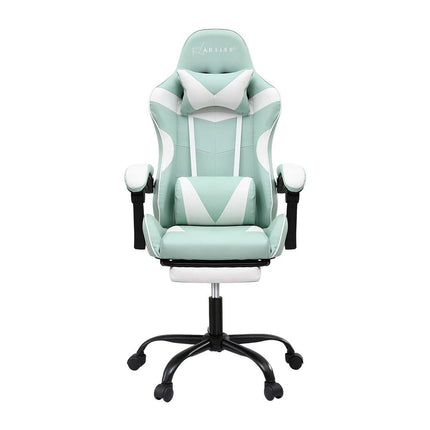 Artiss Ergonomic Gaming Office Chair with 2 Point Message Mint Green