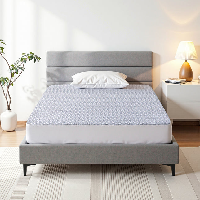 Giselle Cooling Mattress Protector Waterproof Deep Pocket Fitted Cover King Single.