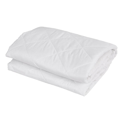 Giselle Waterproof Mattress Protector 100% Cotton Quilted Fitted Cover King Single.