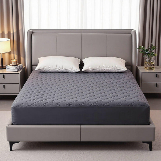 Giselle Water-Resistant Mattress Protector Microfiber 360° Fit Double.