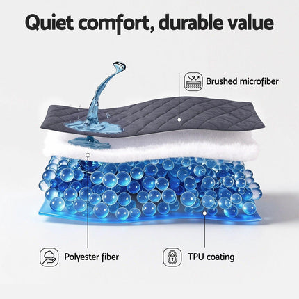 Giselle Water-Resistant Mattress Protector Microfiber 360° Fit Double.