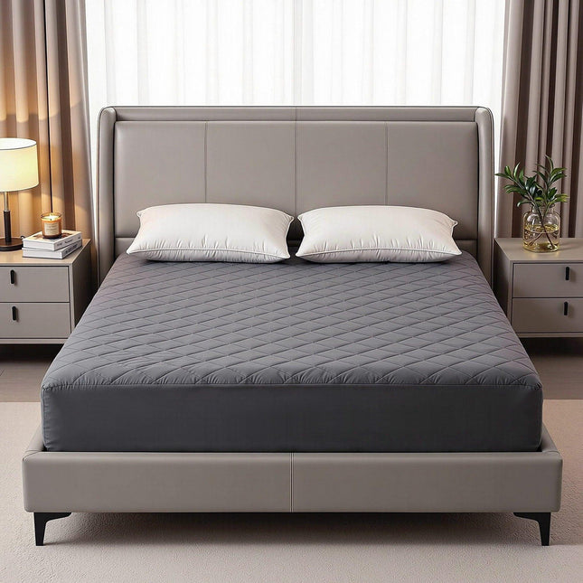 Giselle Water-Resistant Mattress Protector Microfiber 360° Fit Queen.
