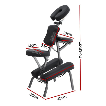 Zenses Portable Massage Chair Lightweight Folding Tattoo Lash Beauty Bed.