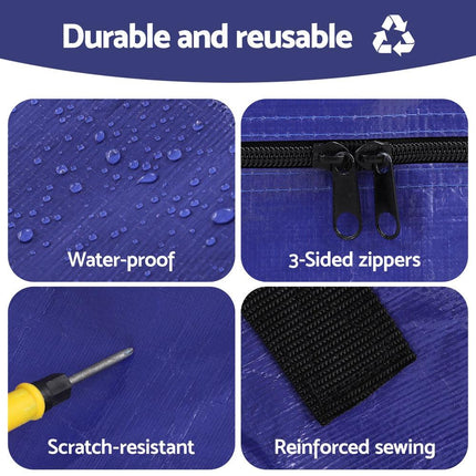 Atirss Mattress Bag Easy Moving Waterproof Storage Dust Cover Protector Double.