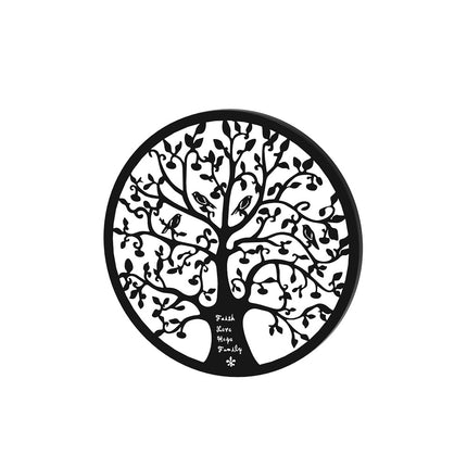 Artiss Metal Wall Art Hanging Sculpture Home Decor Leaf Tree of Life Round Frame.