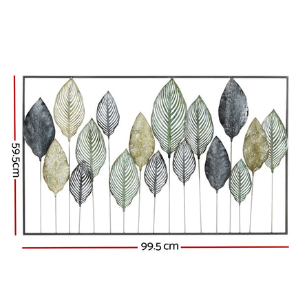 Artiss Metal Wall Art Hanging Sculpture Home Decor Leaf Tree of Life Framed.