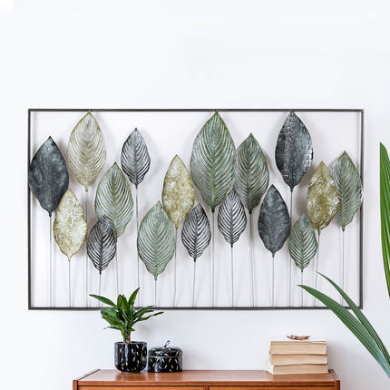 Artiss Metal Wall Art Hanging Sculpture Home Decor Leaf Tree of Life Framed.
