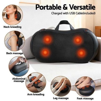 Livemor Neck Massager With Heat Kneading Back Massager.