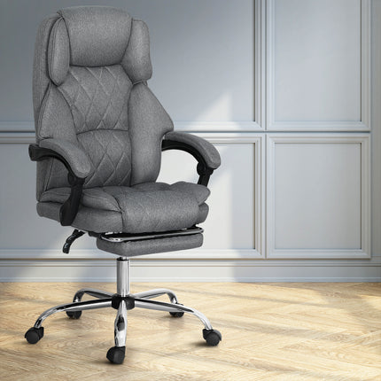 Artiss Executive Office Chair Footrest Grey.