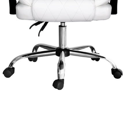 Artiss Executive Office Chair Leather Recliner White.
