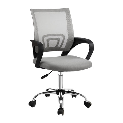 Artiss Mesh Office Chair Mid Back Grey.