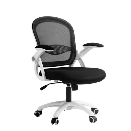 Artiss Mesh Office Chair Mid Back Black.