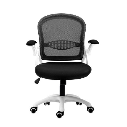 Artiss Mesh Office Chair Mid Back Black.