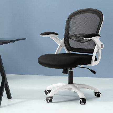 Artiss Mesh Office Chair Mid Back Black.