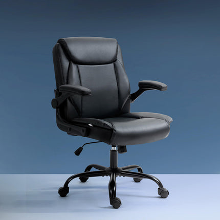 Artiss Executive Office Chair Mid Back Black.