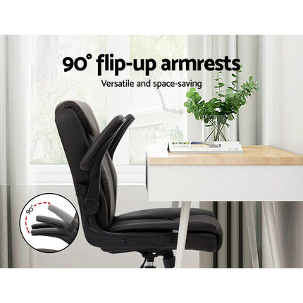 Artiss Executive Office Chair Mid Back Brwon.