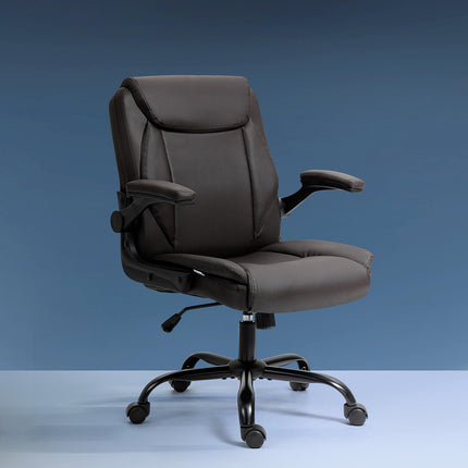 Artiss Executive Office Chair Mid Back Brwon.