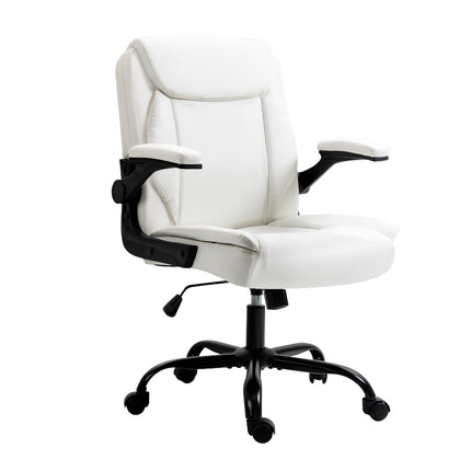 Artiss Executive Office Chair Mid Back White.