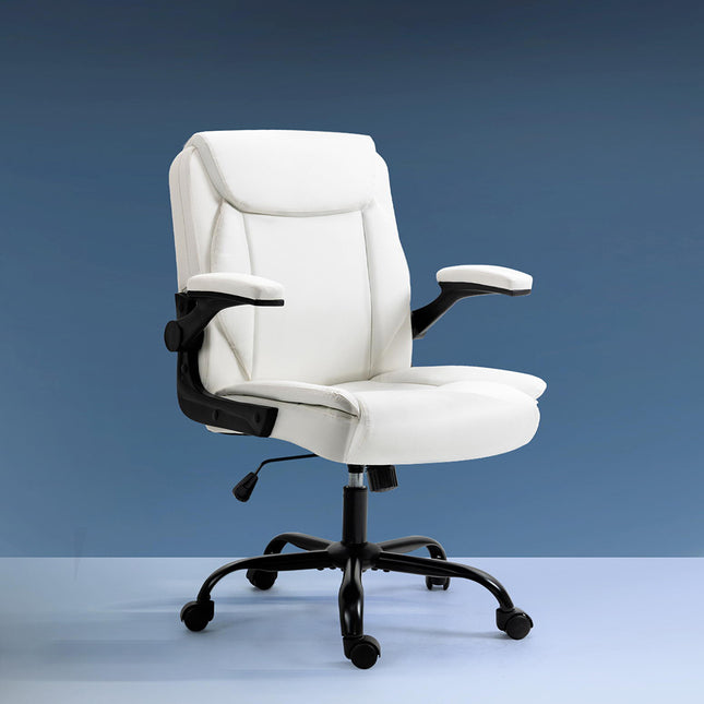 Artiss Executive Office Chair Mid Back White.