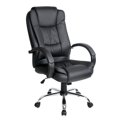 Artiss Executive Office Chair Leather Tilt Black.