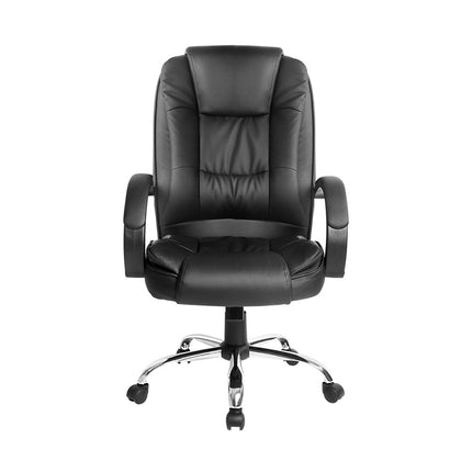 Artiss Executive Office Chair Leather Tilt Black.