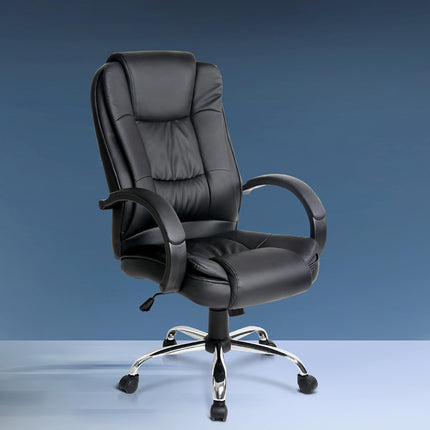 Artiss Executive Office Chair Leather Tilt Black.