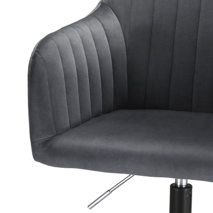 Artiss Office Chair Velvet Seat Dark Grey.