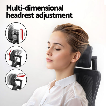 Artiss Ergonomic Mesh Office Chair Black.