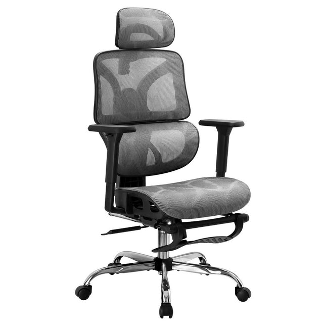 Artiss Ergonomic Office Chair Footrest Grey.
