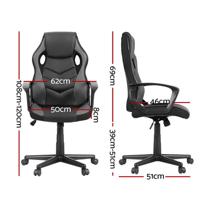 Artiss Gaming Office Chair Computer Chairs Grey.