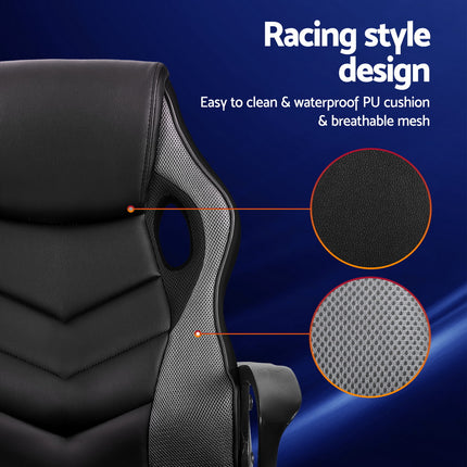 Artiss Gaming Office Chair Computer Chairs Grey.