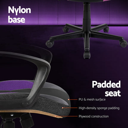 Artiss Gaming Office Chair Computer Chairs Purple.