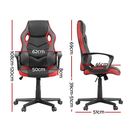 Artiss Gaming Office Chair Computer Chairs Red.