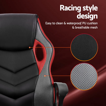 Artiss Gaming Office Chair Computer Chairs Red.