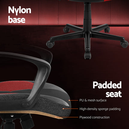 Artiss Gaming Office Chair Computer Chairs Red.