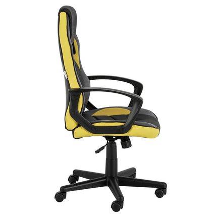 Artiss Gaming Office Chair Computer Executive Racing Chairs High Back Yellow.