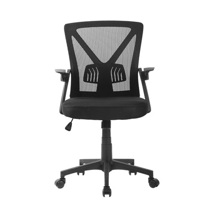 Artiss Mesh Office Chair Mid Back Black.