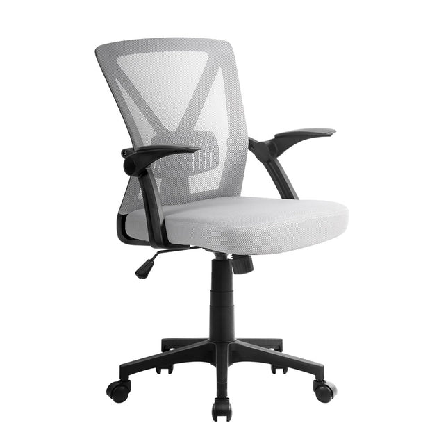 Artiss Mesh Office Chair Mid Back Grey.
