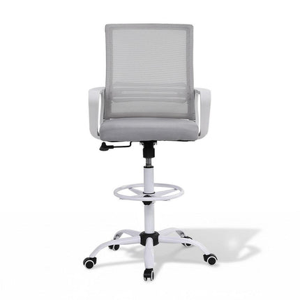Artiss Office Chair Drafting Chairs Stool Computer Desk Studios Mesh White.
