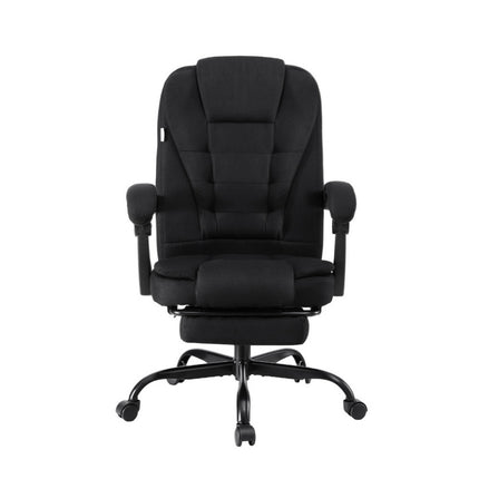 Artiss Office Chair Executive Fabric Seat Racing Computer Desk Chairs Footrest.