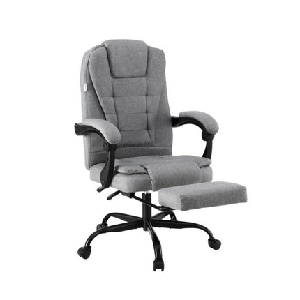 Artiss Office Chair Executive Fabric Seat Racing Computer Desk Chairs Footrest.