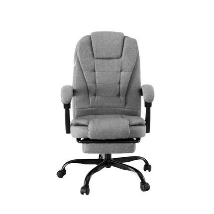 Artiss Office Chair Executive Fabric Seat Racing Computer Desk Chairs Footrest.